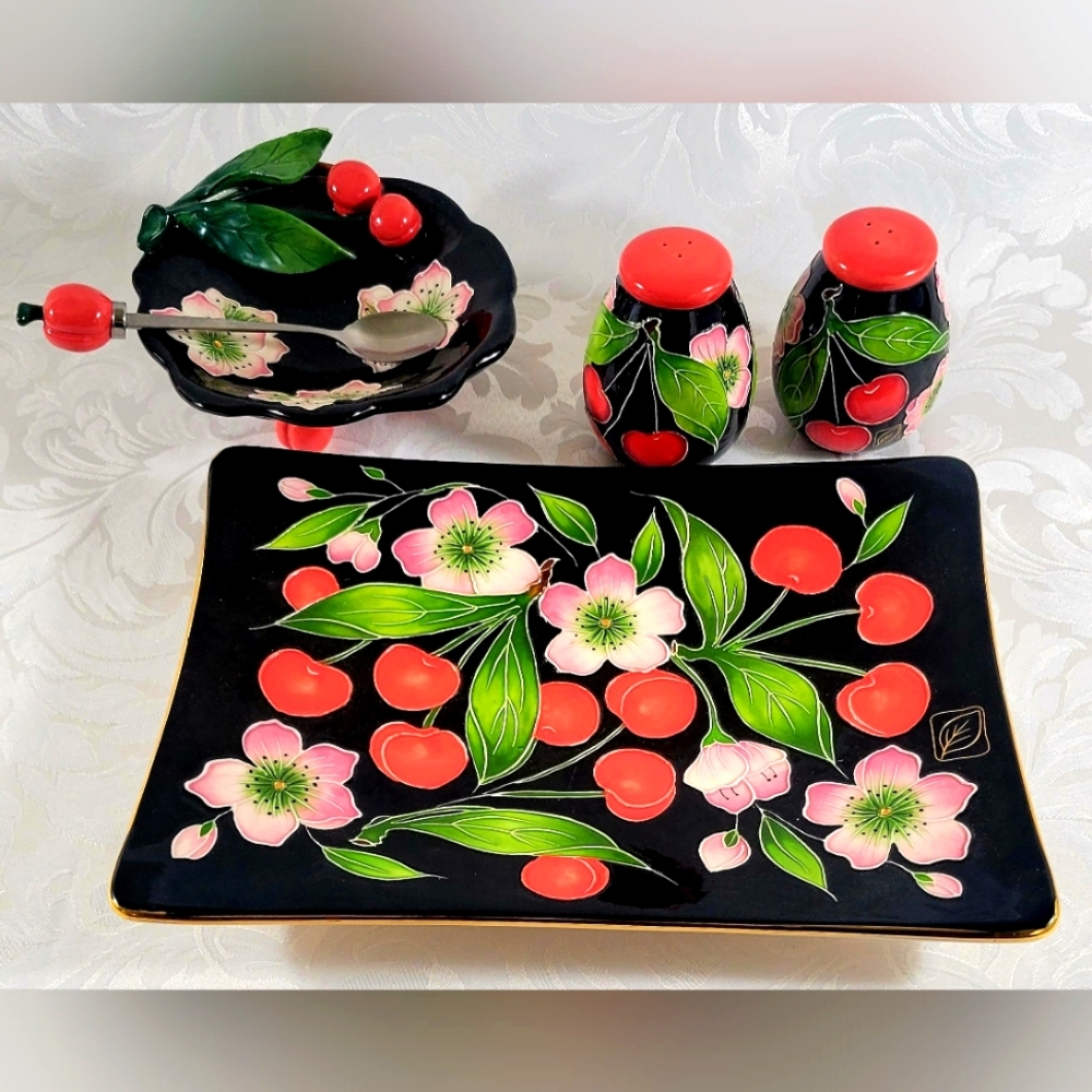 J. McCall Blue Sky Cherries 5-piece Set